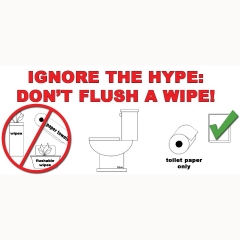 Don't Flush those wipes