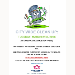 City of Hart, Garbage and Recycling, Annual City-Wide Spring Clean Up Day